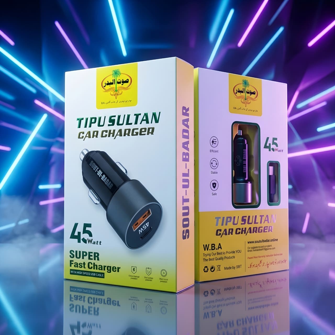 TIPU SULTAN Super Fast 45W Car Charger