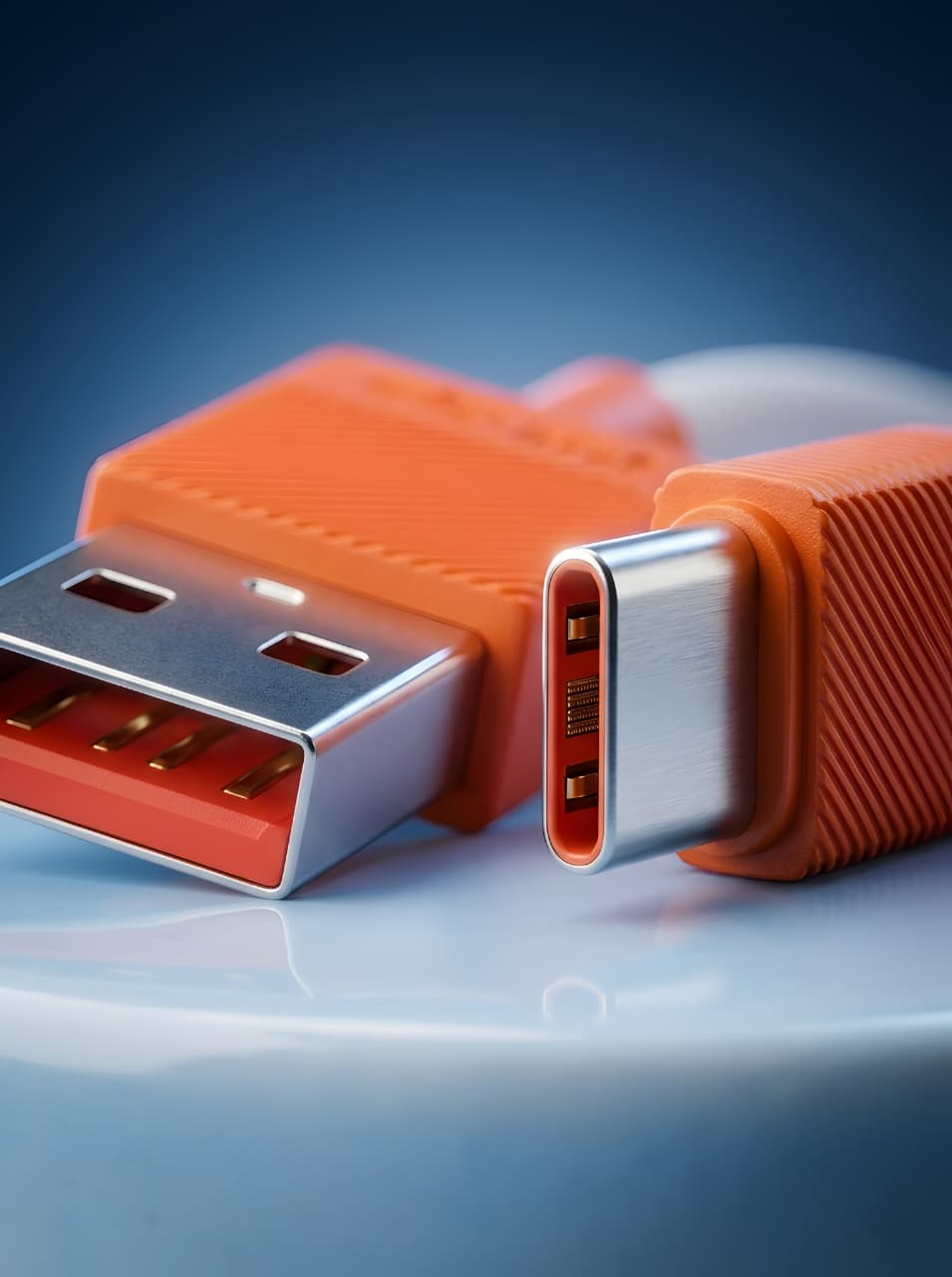 SOUT-UL-BADAR ORANGE Z-10 33W USB to Type-C Fast Charging Cable