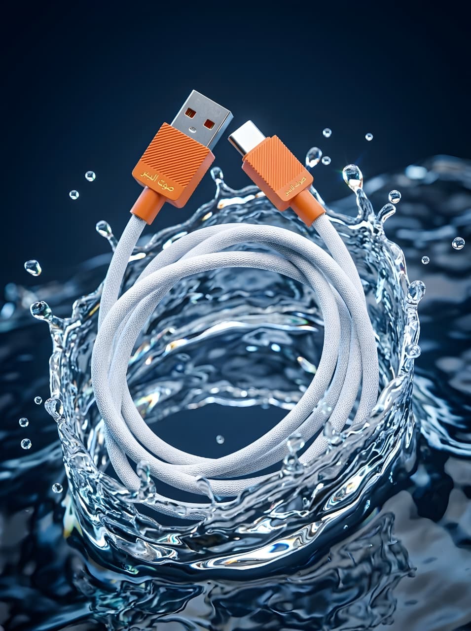 SOUT-UL-BADAR ORANGE Z-10 33W USB to Type-C Fast Charging Cable