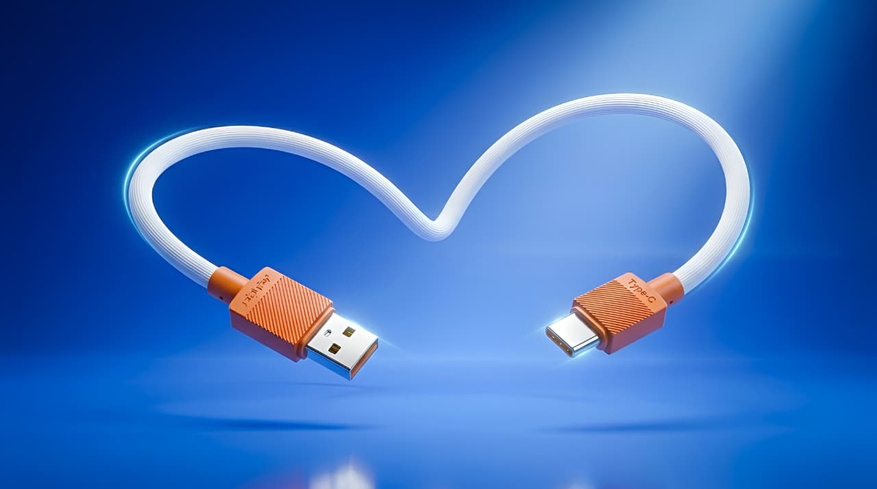 SOUT-UL-BADAR ORANGE Z-10 33W USB to Type-C Fast Charging Cable