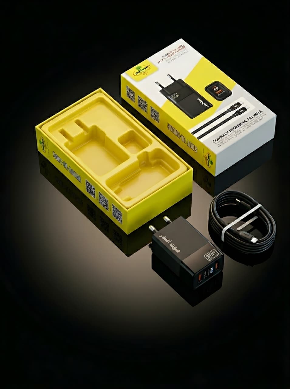 25W PD Fast Charging Wall Charger with Type-C Cable