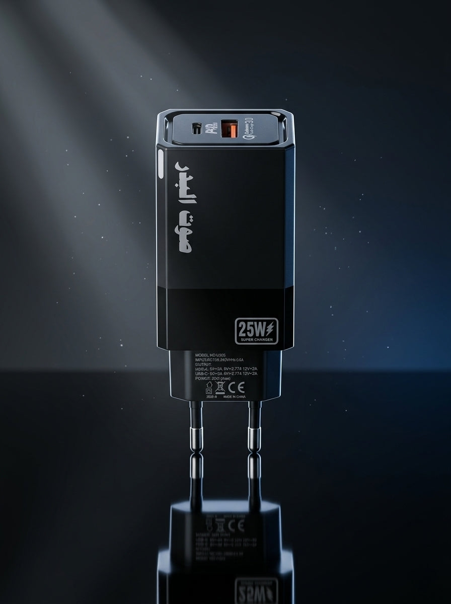 25W PD Fast Charging Wall Charger with Type-C Cable