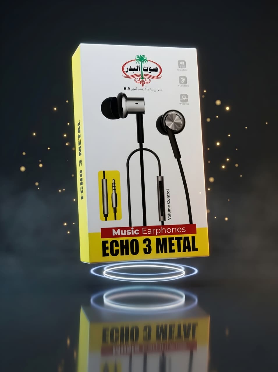 LEKAM PREMIUM+ Echo 3 Metal Earphones with Deep Bass