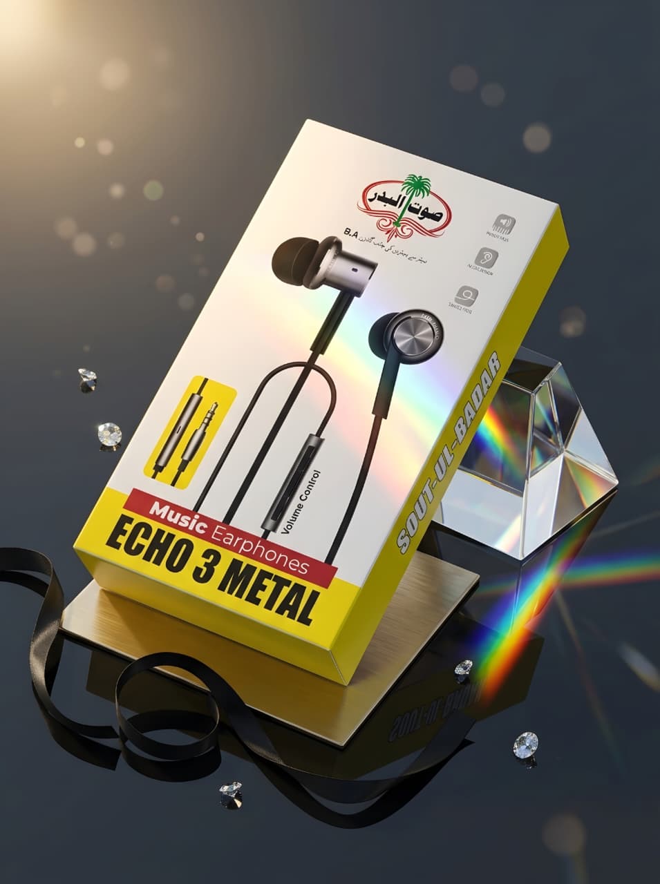 LEKAM PREMIUM+ Echo 3 Metal Earphones with Deep Bass
