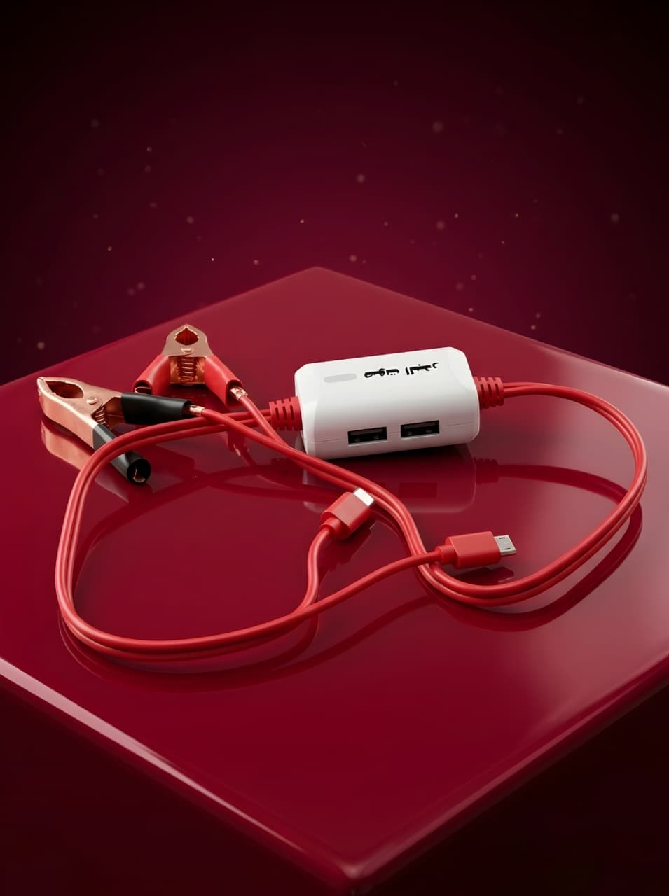 Y-606 Dual USB Battery Clamp Charger