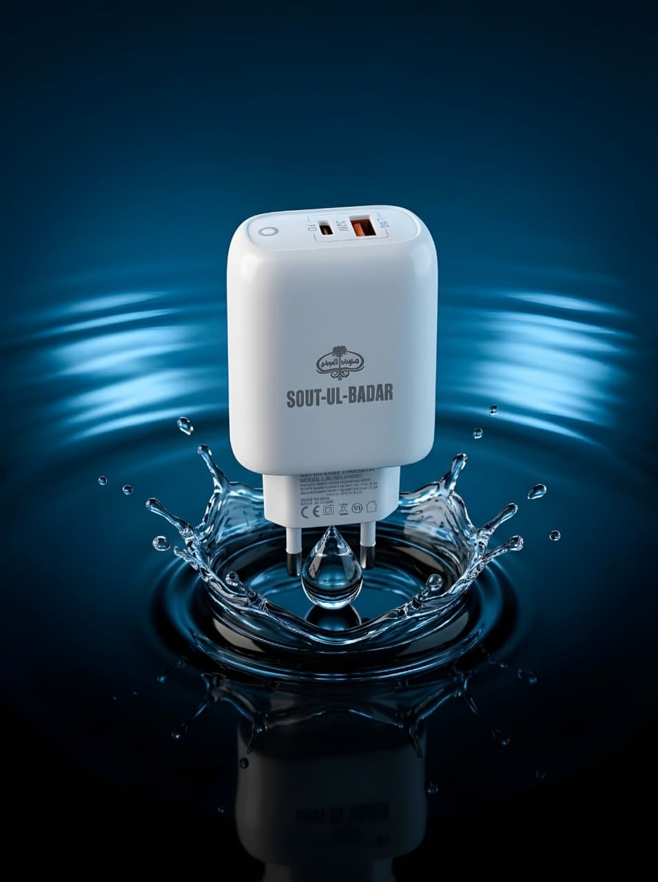 SOUT UL BADAR 30W Super Fast Charger with USB-C Cable – PD Quick Charge Wall Adapter