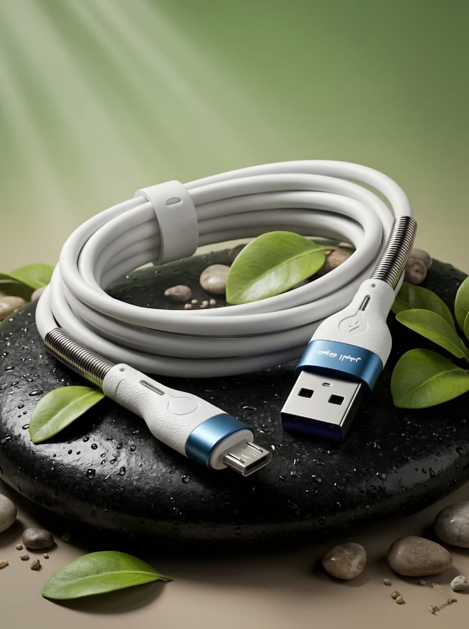 Z-046 Spring USB to Micro USB Data Cable