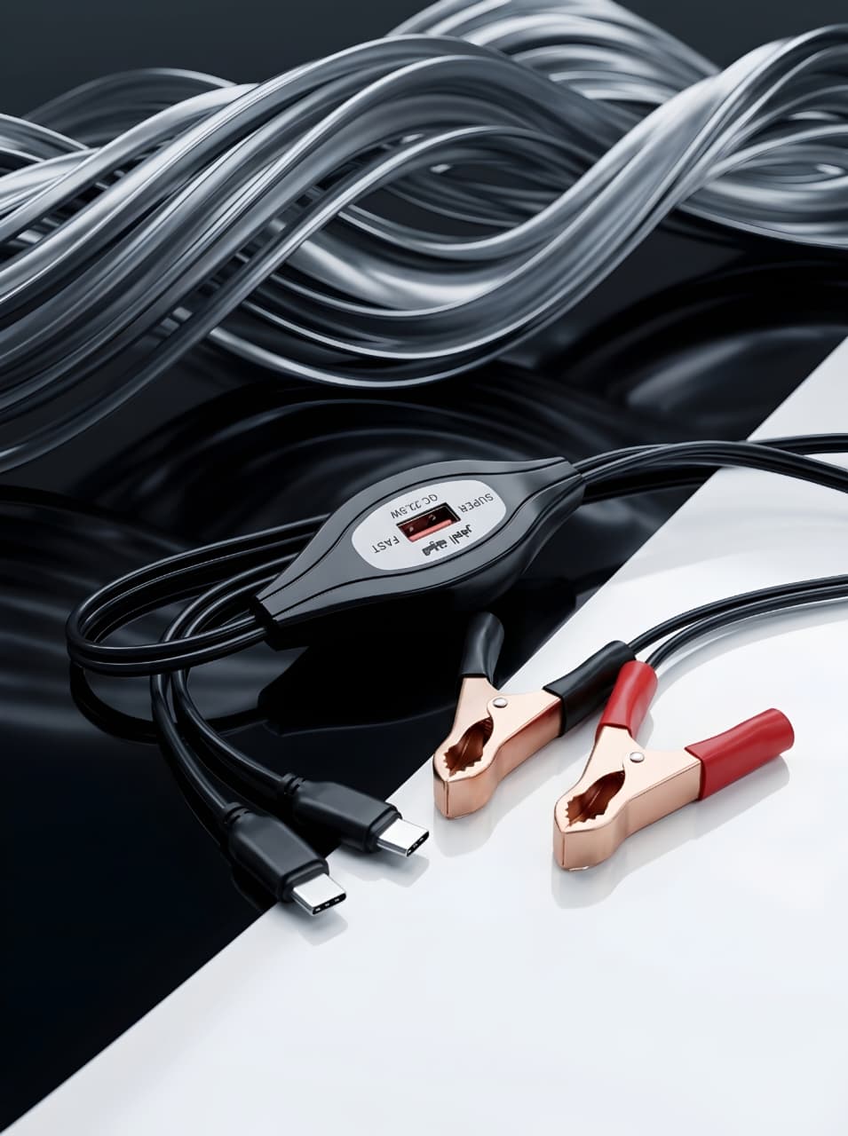 Y-945 USB Clamp Charging Cable – Emergency DC Fast Charger