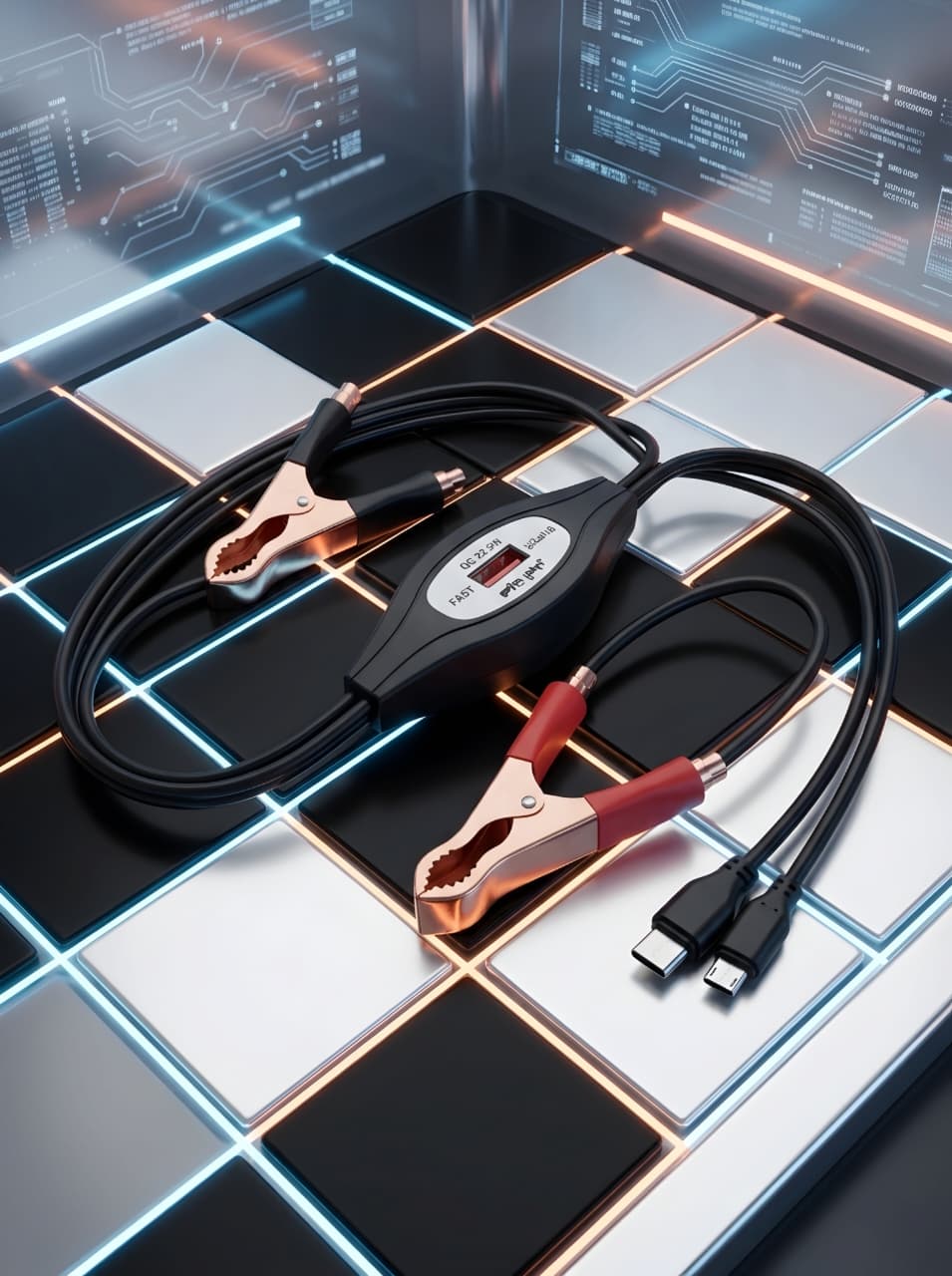 Y-945 USB Clamp Charging Cable – Emergency DC Fast Charger