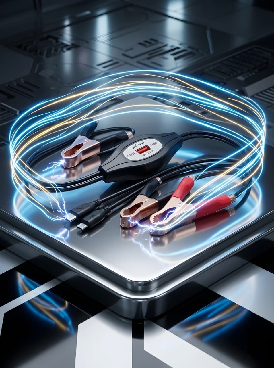 Y-945 USB Clamp Charging Cable – Emergency DC Fast Charger