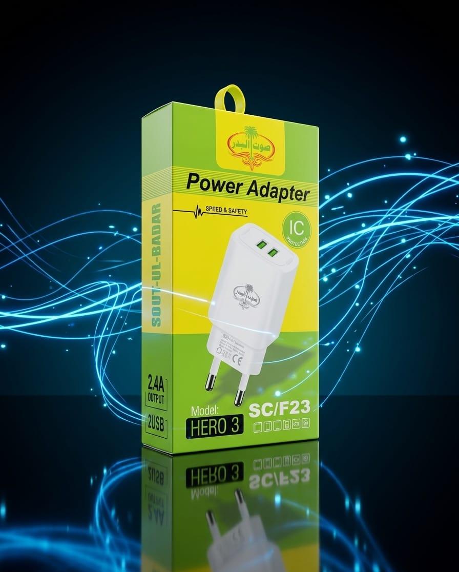 HERO 3 Dual USB Fast Charger Adapter 2.4A