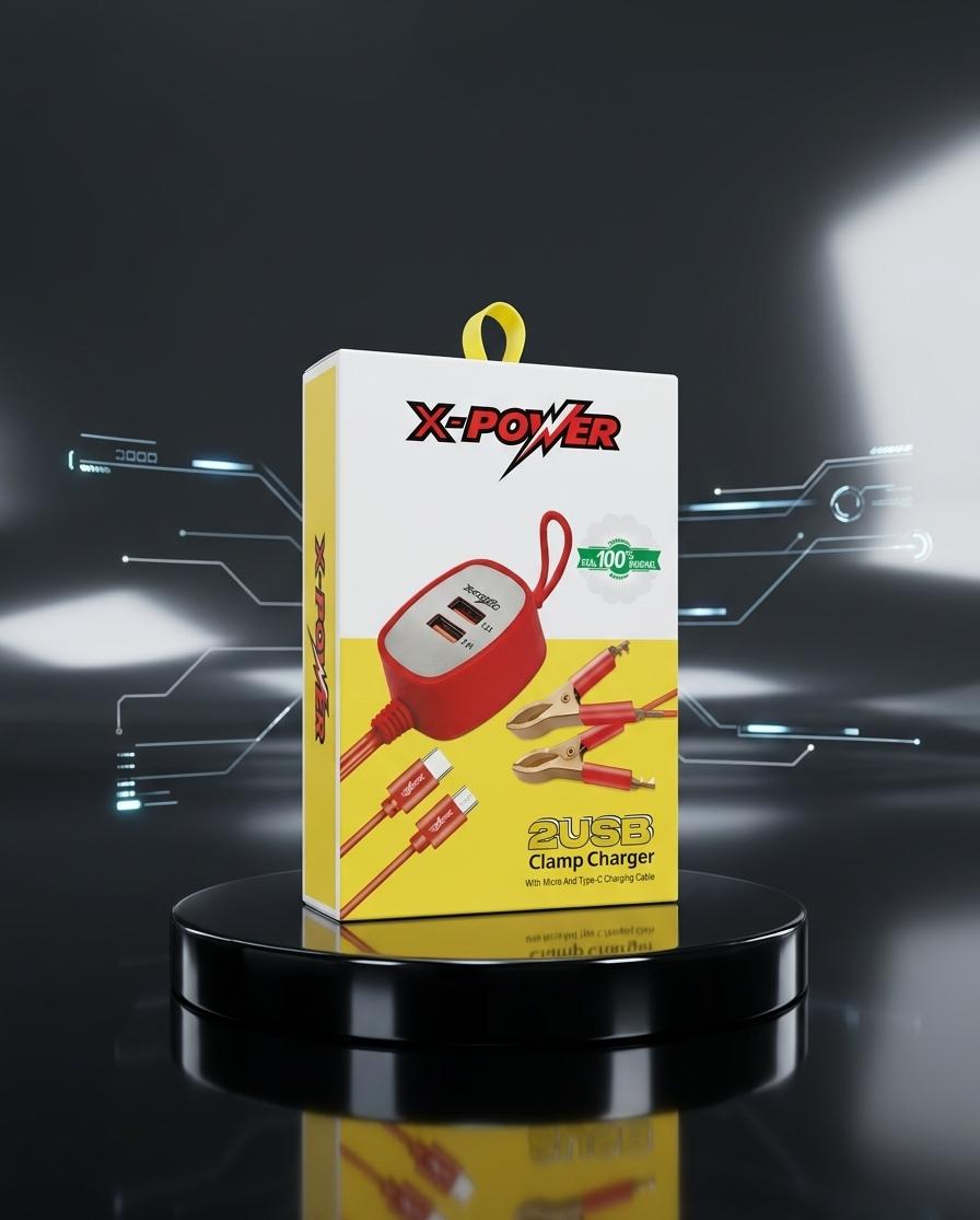 X-POWER Dual USB Emergency Battery Charger