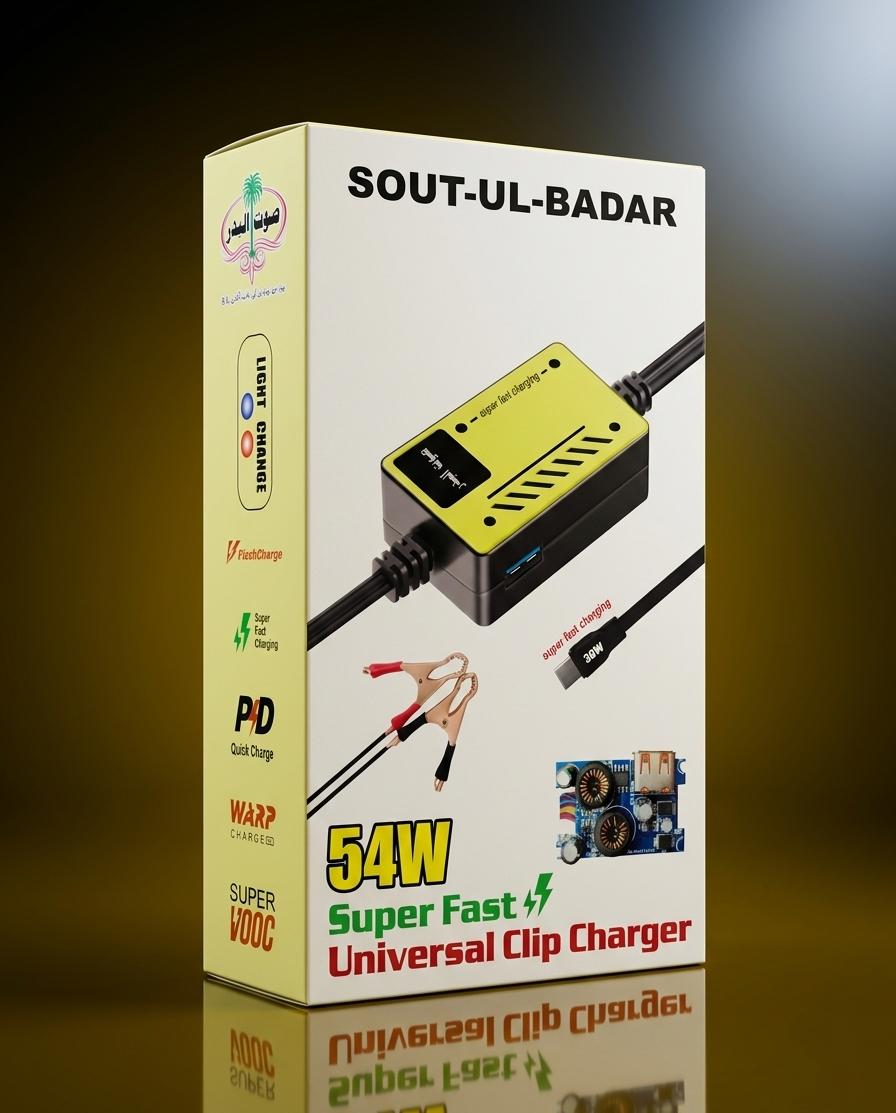54W Universal Clip Charger with PD Fast Charging