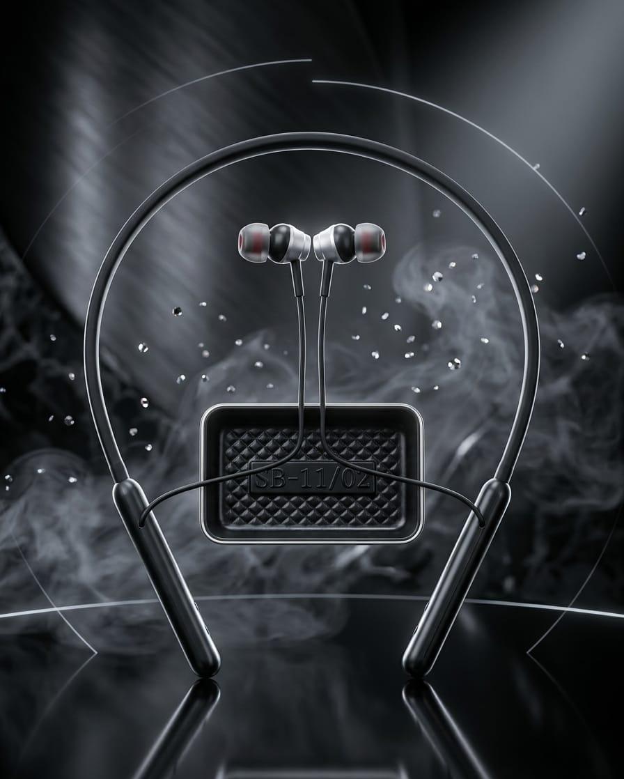 Sout-Ul-Badar SB-62 Lekam Wireless Sport Earphones with 35-Hour Playtime