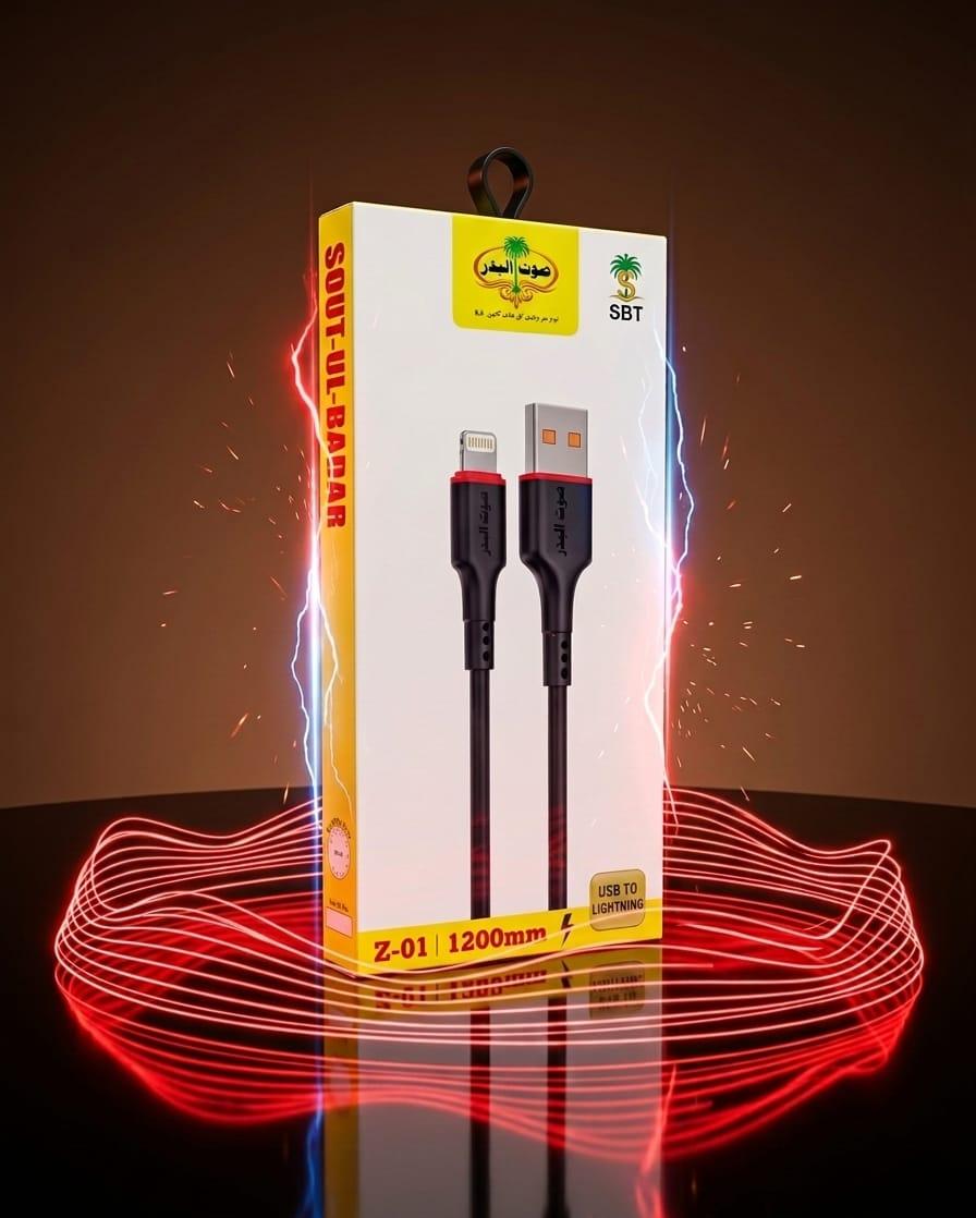 Sout-Ul-Badar Z-01 USB to Lightning Fast Charging Cable (1200mm)