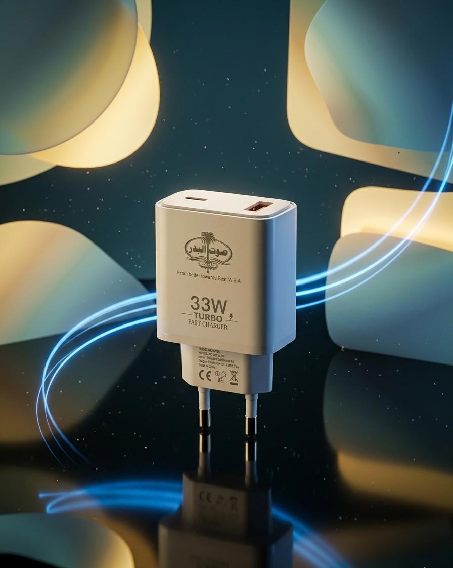 Sout-Ul-Badar S-33 33W Super Fast USB Charger – Turbo Quick Charging for Android & iOS Devices