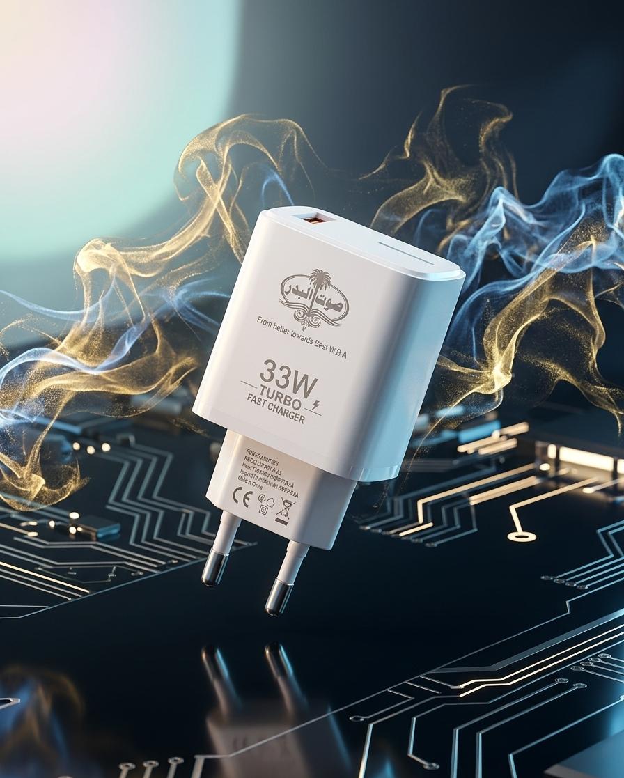 Sout-Ul-Badar S-33 33W Super Fast USB Charger – Turbo Quick Charging for Android & iOS Devices